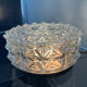 Vintage cast glass ceiling lamp 70s