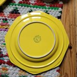 Set of 6 hexagonal plates Moulin des Loups