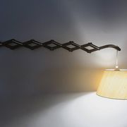 Erik Hansen for Le Klint scissor articulated teak wall light, Denmark 1960s