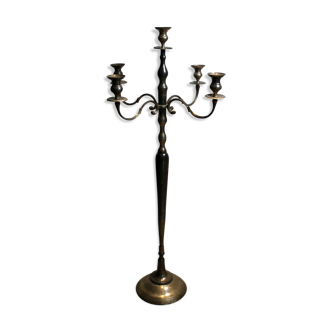 Silver bronze standing candelabra