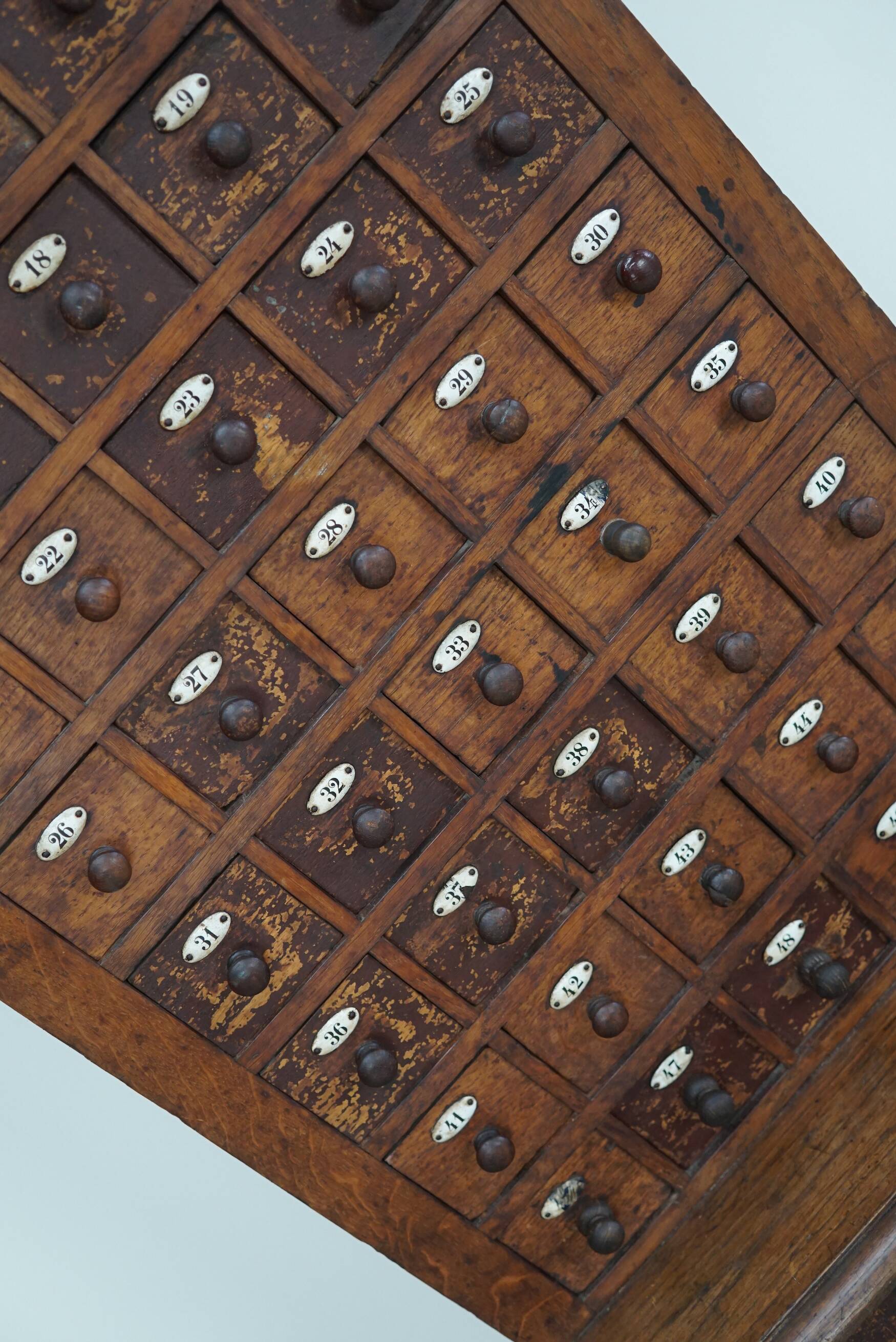 Jeweller's / Watchmaker's Cabinet in French Oak, Early 20th Century