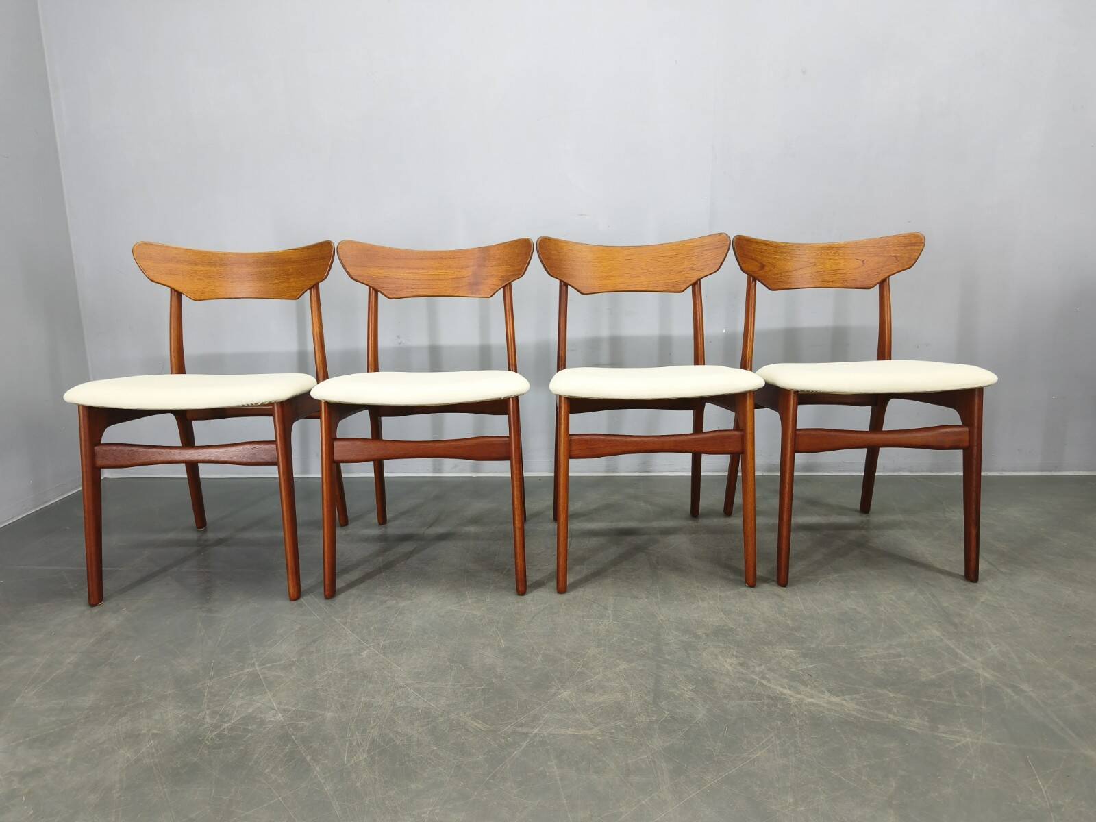 Set of 4 Danish Teak Dining Chairs by Schionning & Elgaard, 1960s