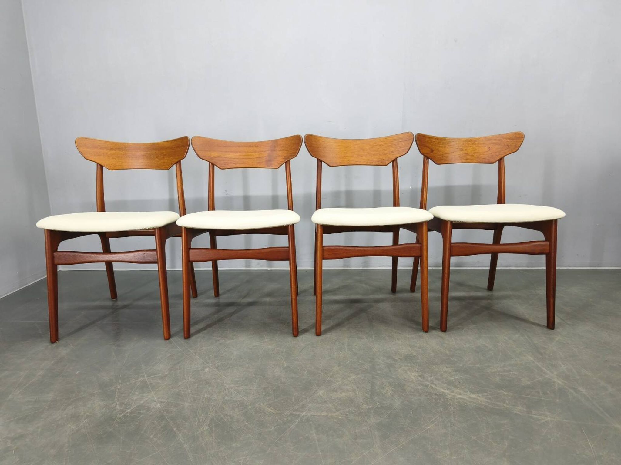 Set of 4 Danish Teak Dining Chairs by Schionning & Elgaard, 1960s