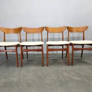 Set of 4 Danish Teak Dining Chairs by Schionning & Elgaard, 1960s