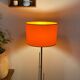 Vintage orange Space Age floor lamp from the 1970s