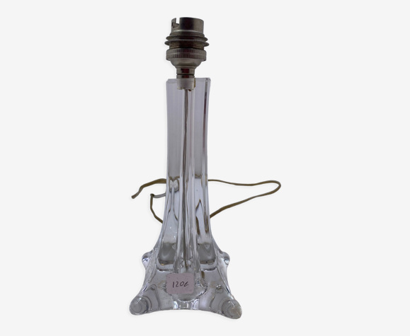 Pied de lampe de bureau en verre