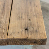 Antique industrial workbench