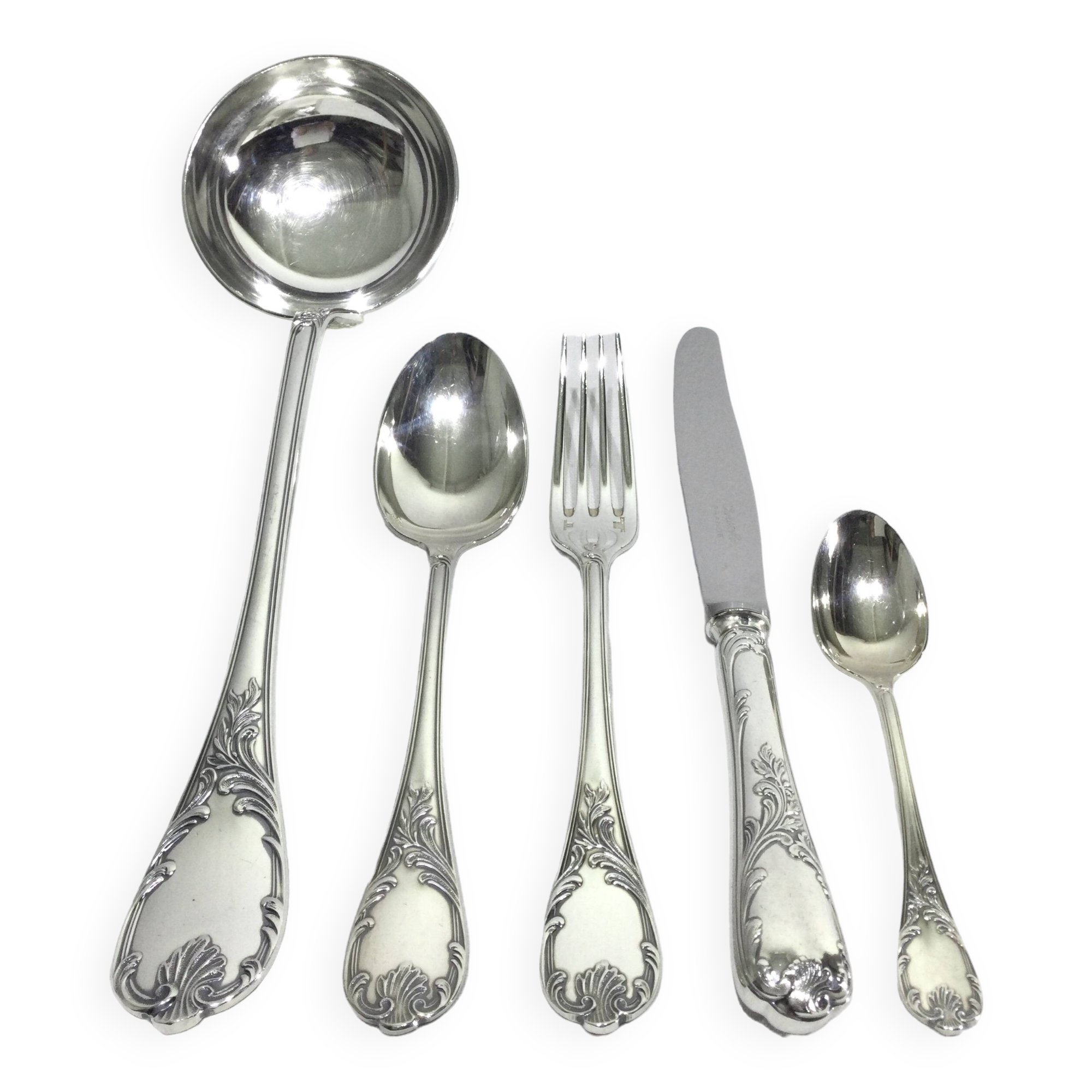 Christofle – 49-piece cutlery set Marly model