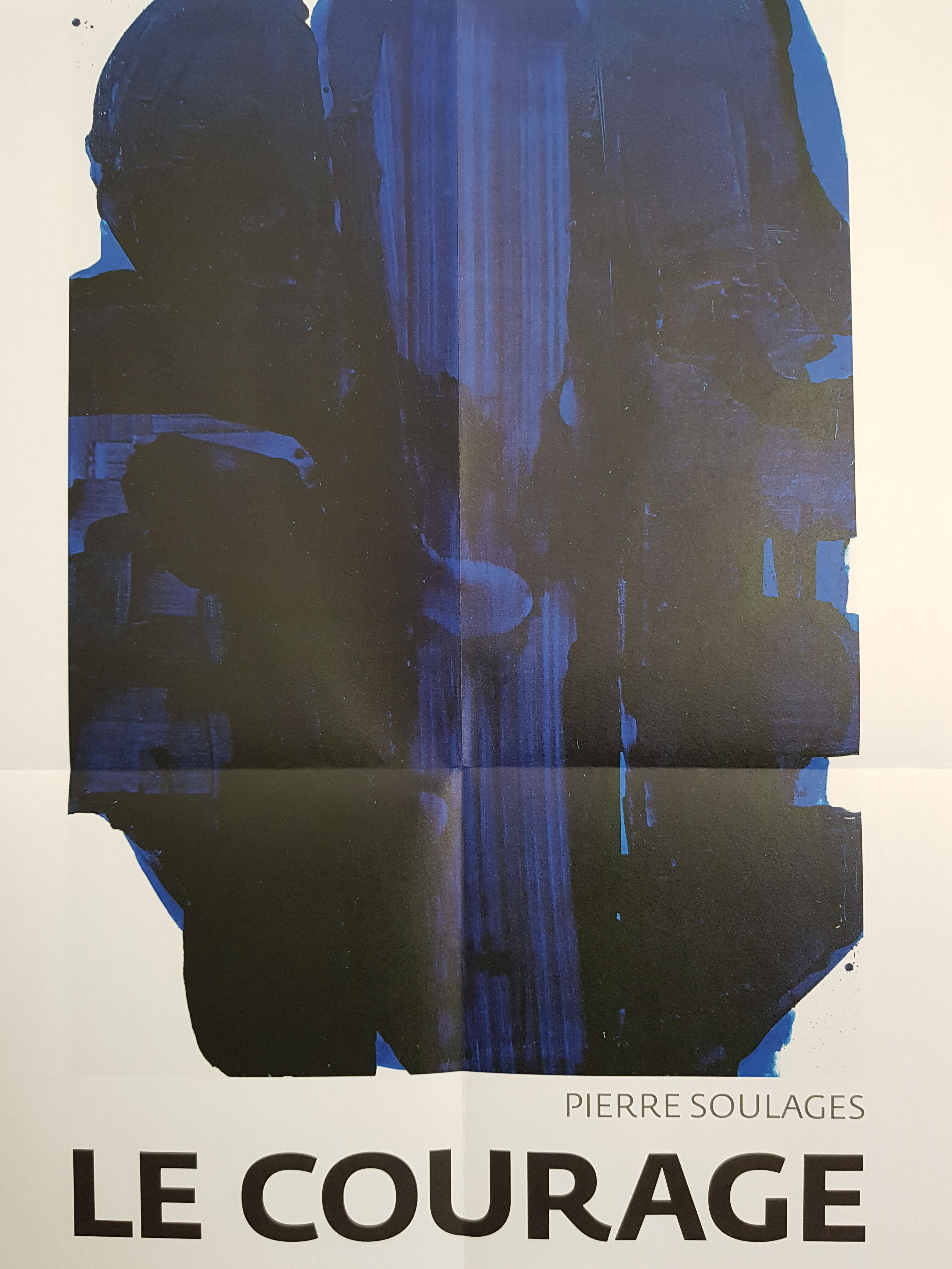 Pierre Soulages Poster - Courage - Spring of Poets 2020