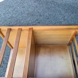 Old vintage English revolving bookcase