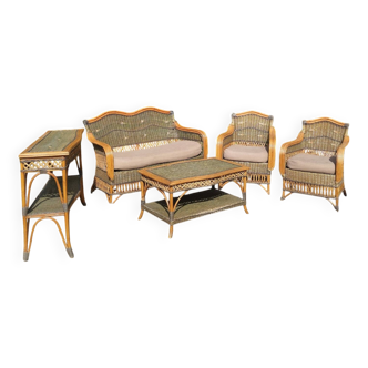 Rattan and Wicker Barn Lounge