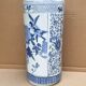 Umbrella door - cane holder - ceramic - bird patterns flowers