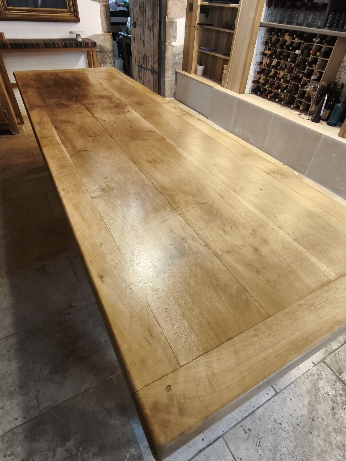 Large antique farmhouse table