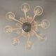 Venetian lustre in Murano glass transparent, 8 arm of light