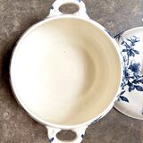 Soupière Lunéville en terre de fer bleue, service "Azaléa"