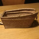 Old wicker bottle holder
