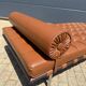 Knoll barcelona daybed mies van der rohe in cognac venezia leather, as new