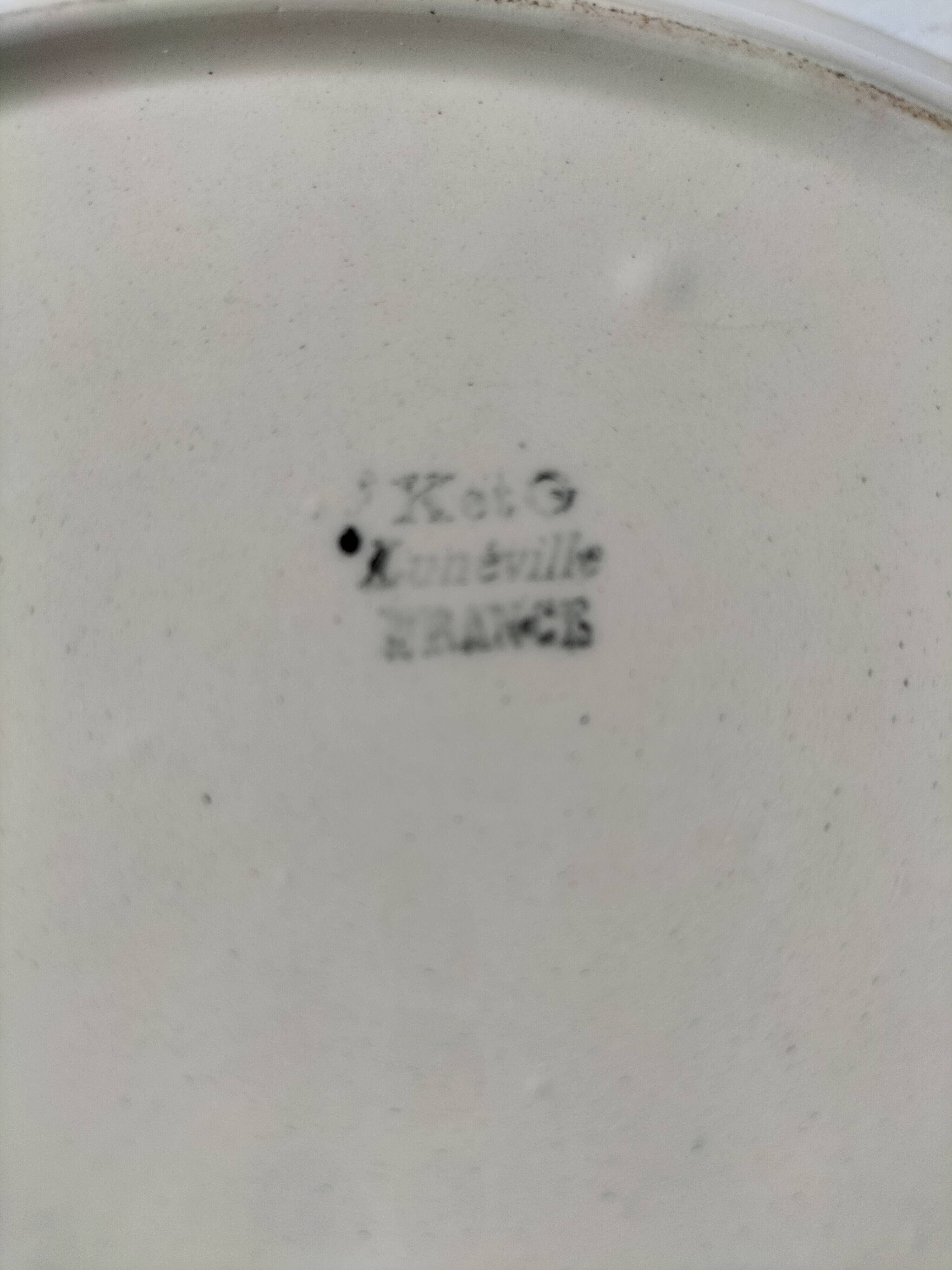 Vintage K&G Lunéville platter – “Red Fruits” design – 1930s/40s