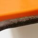 Chaise enfant vintage orange HB