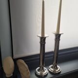 Pair of silver candlesticks