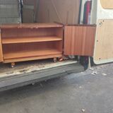 Bar cabinet 2 doors rolling