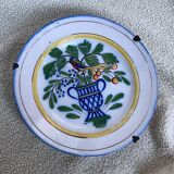 Ancienne assiette décorative oiseau