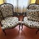 Pair of Louis-Philippe style cabriolet armchairs