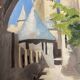 Huile sur panneau vintage