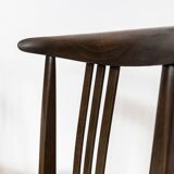 Set of 4 dining chairs in beige boucle by M. Zieliński 1960's