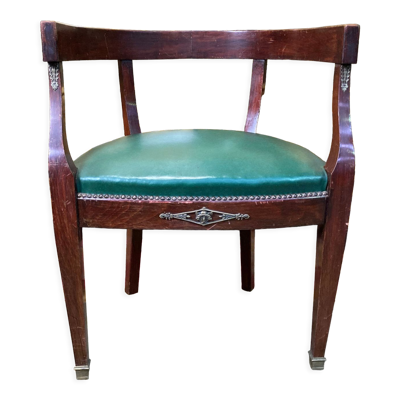 Fauteuil de bureau style empire Louis XVI