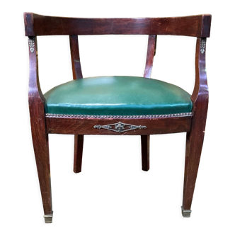 Fauteuil de bureau style empire Louis XVI