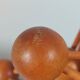 Vintage wooden atomic model, structural, Danish Scandinavian style, mid-century.