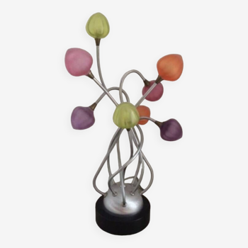 Blown glass lamp.