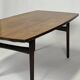 Table scandinave en palissandre par Henning Kjaernulf pour Bruno Hansen