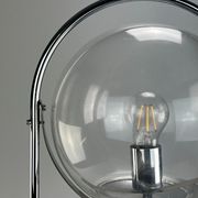 Lampe à boule de table space age design verre métal, 60s 70s