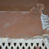 Metal openwork planter/stand on legs