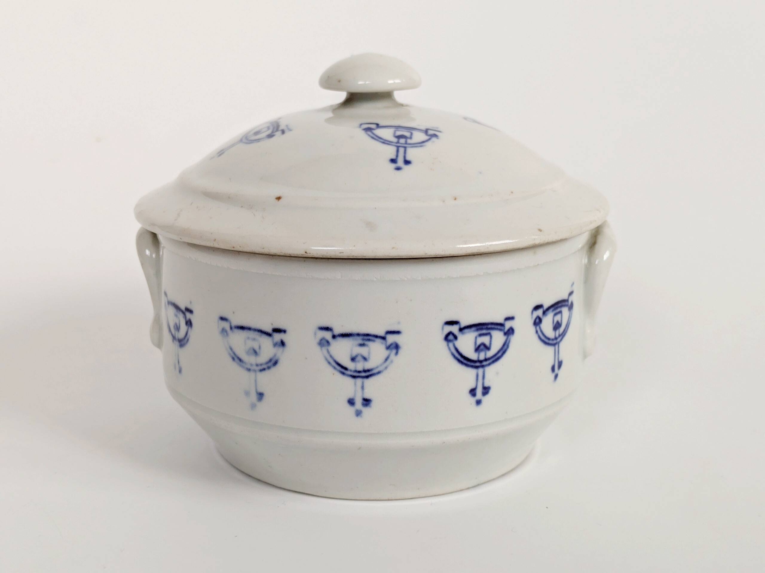 Set of 2 vintage ceramic terrines from Saint-Uze, Art Deco.