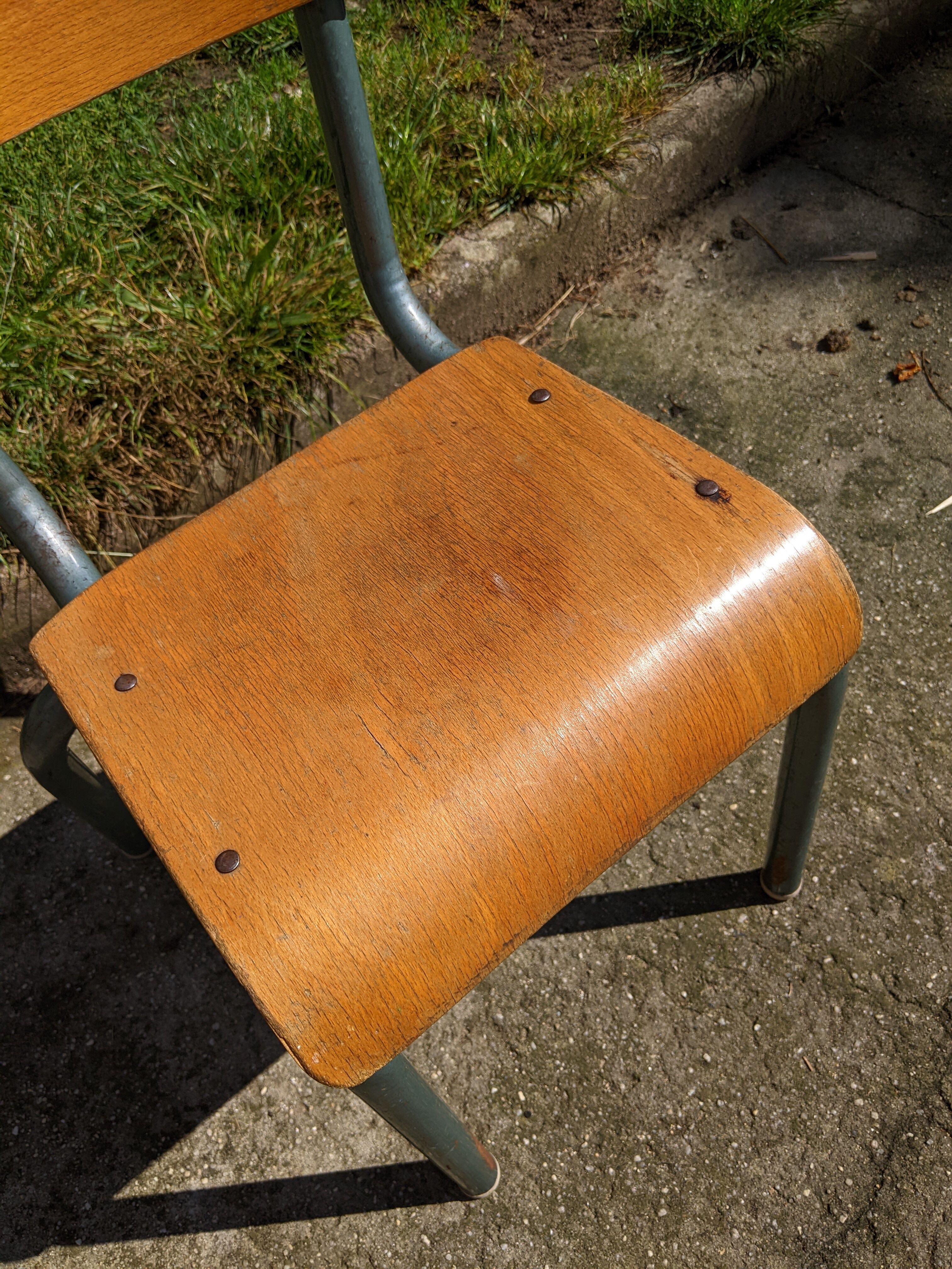 Old mullca 511 school chair for small child vintage nursery