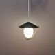 Danish hanging lamp from the 50-60s, made of brass, metal and with milky white glass shade.