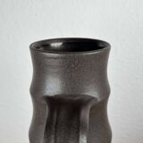 Footed vase in studio pottery from German mid-century by Petra Töpferei, 1960s.