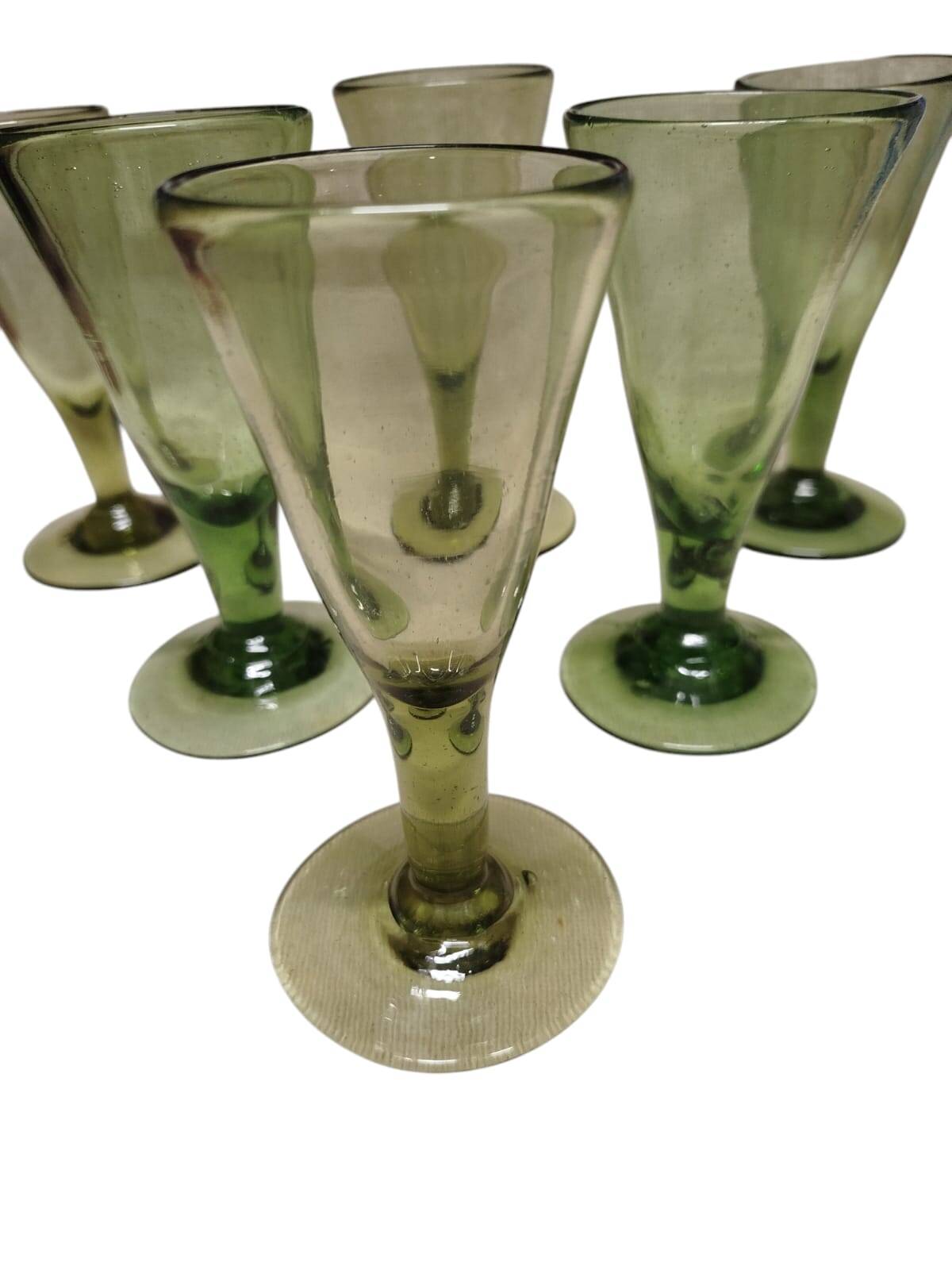 6 Biot stemmed glasses