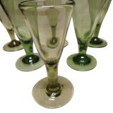 6 Biot stemmed glasses