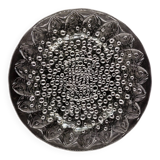 Large Art Deco glass bowl by René Lalique with fishes and bubbles, France 1930s