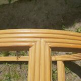 Rattan dining table 1980