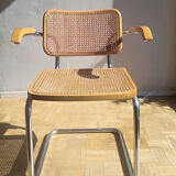 Cesca chair, Marcel Breuer design, Italian edition of the 70s/80s