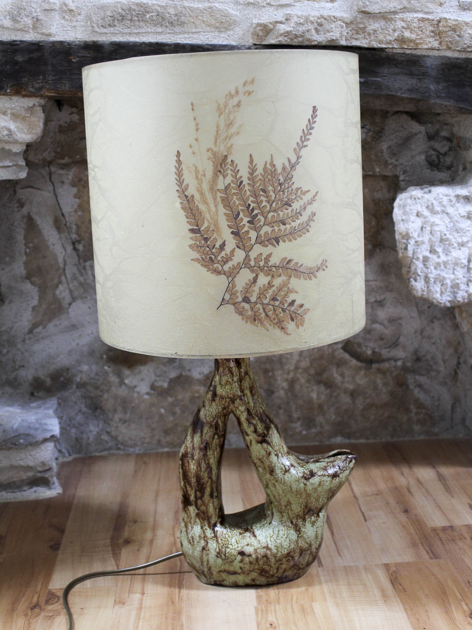 Freeform ceramic lamp 70s