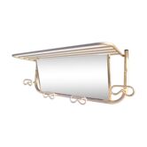 Porte manteaux vintage des années 50 en métal doré