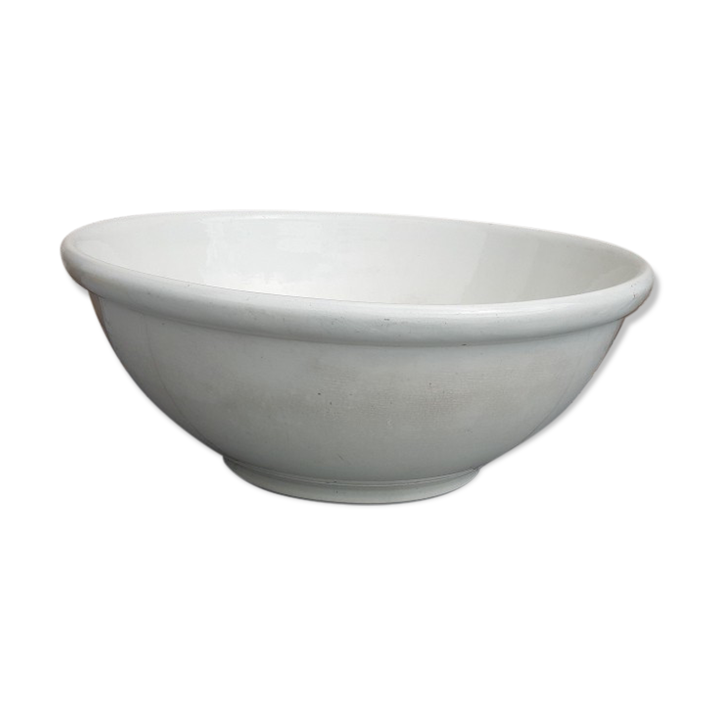 White salad bowl sarreguemines