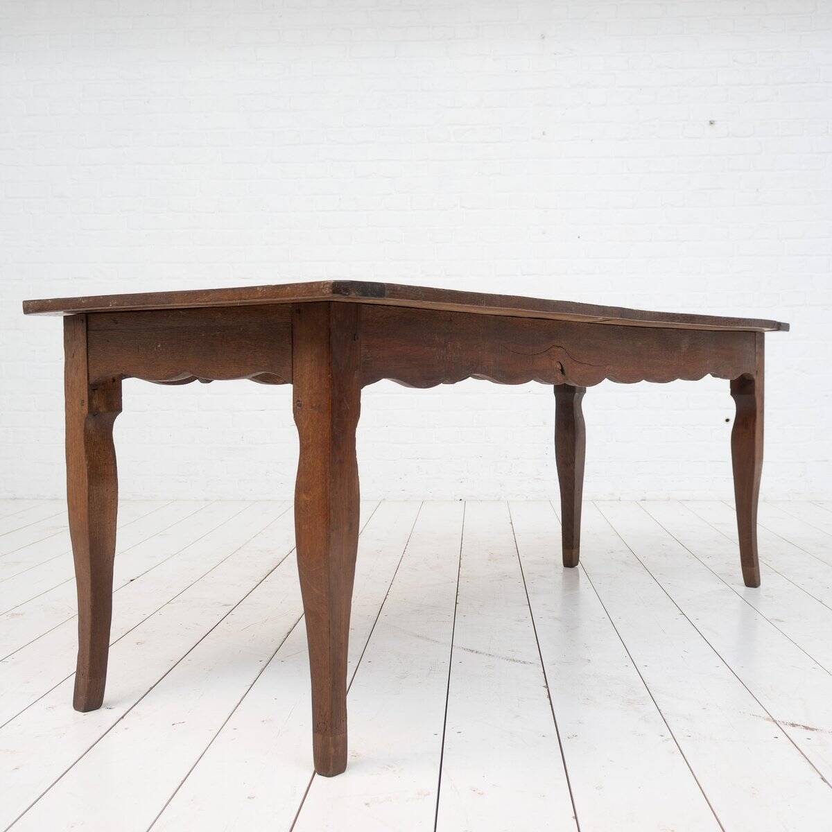 Table en chêne français antique, 1780