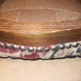 Rare et Ancien Repose-Pieds Tapissier Baroque Style Louis XV